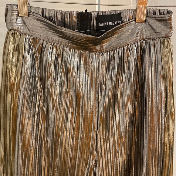 SABINA MUSAYEV pants silver and gold. XS - Picture 3 of 5